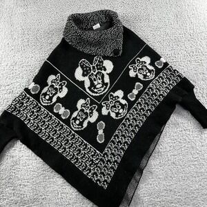 Tejidos Johanitex Poncho Girls 50 Black Knit Disney Minnie Mouse Sleeves Roll‎